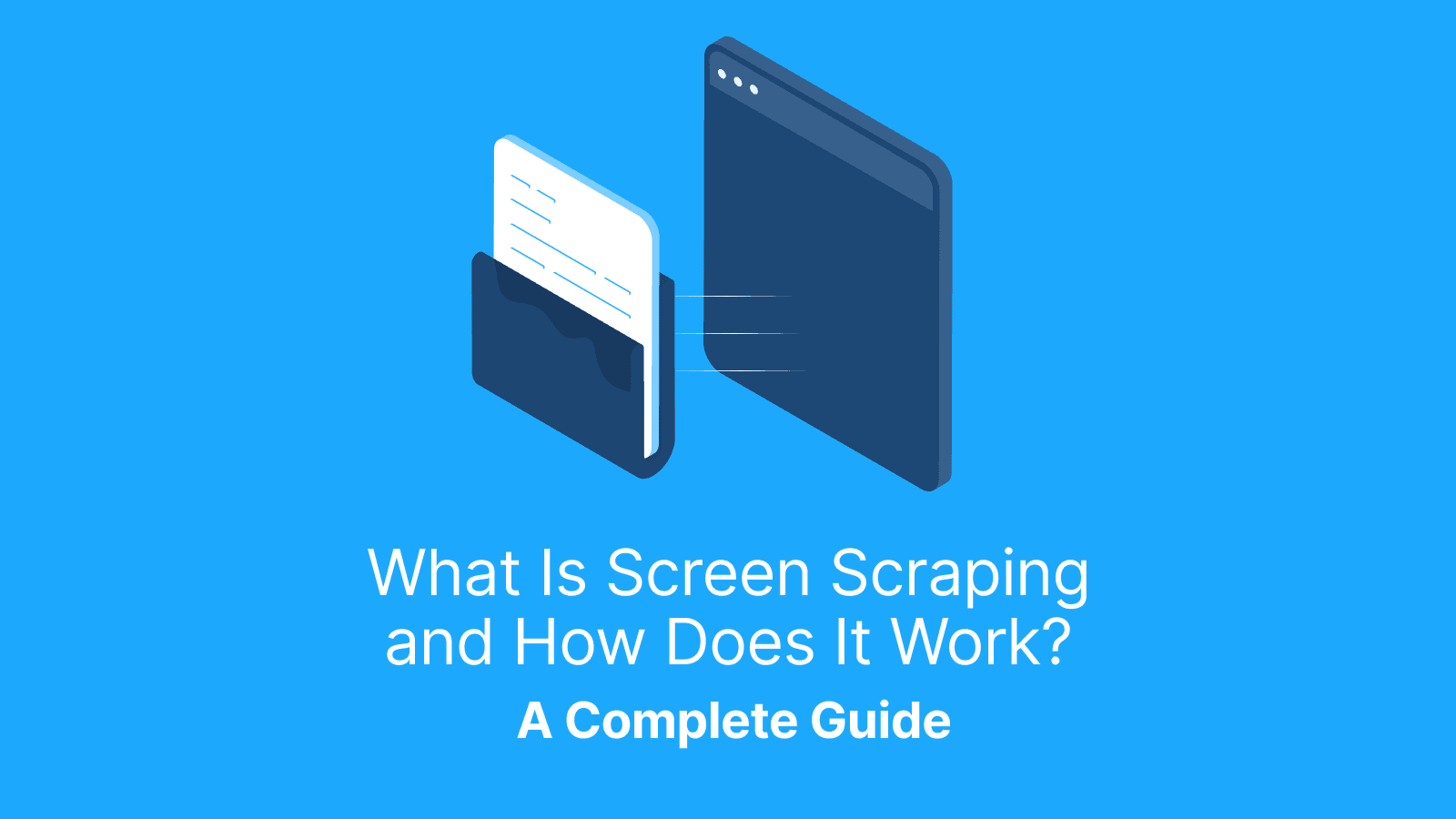 What is screen scraping and how does it work